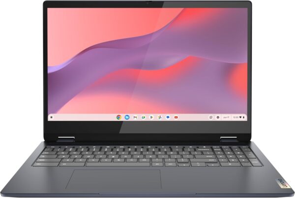 Lenovo IdeaPad Flex 3i Chromebook, 15.6" FHD Touchscreen, Intel Pentium N6000, 8GB RAM, 128GB SSD, Abyss Blue.