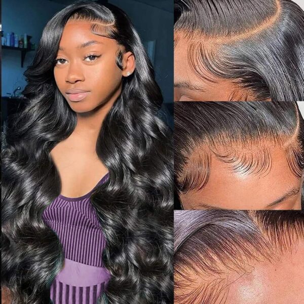 28" HD Lace Front Body Wave Wig - 13x4 Frontal, Pre-Plucked, 180% Density