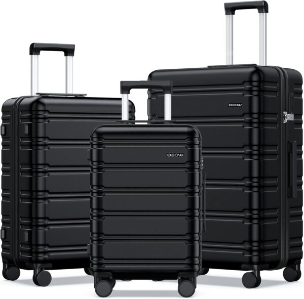 Luggage Sets 3 Piece Hardside Expandable Suitcase Set with Spinner Wheels Durable Lightweight Luggage