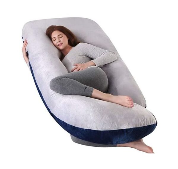 Maternity/Pregnancy Pillow - Navy & Grey