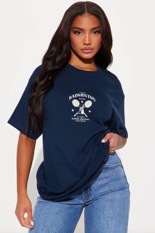 Badminton Members Only Oversized Tee - Navy