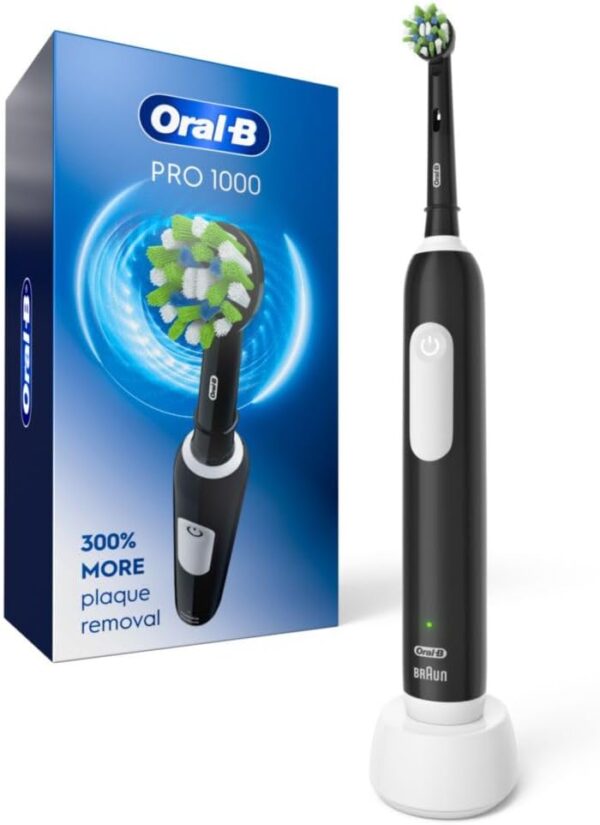 Pro 1000 Rechargeable Electric Toothbrush, Black