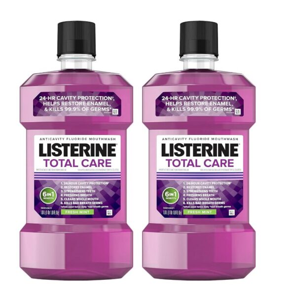 Listerine Total Care Anticavity Fluoride Mouthwash - 2pcs