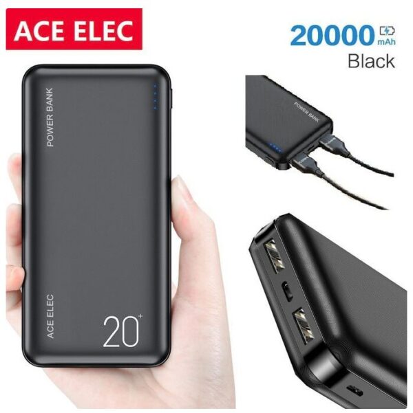 Ace Elec 20000 MAh Ultra Slim Portable Power Bank
