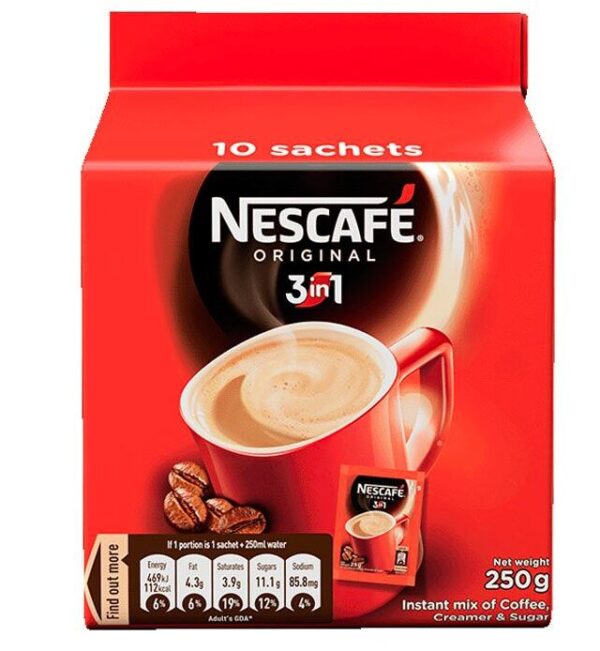 Nescafe 3-In-1 Breakfast Coffee - 25G X10