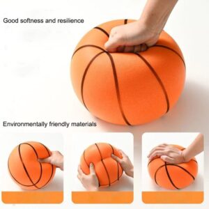 Silent Basketball: High-density soft PU foam, noiseless and squeezable.
