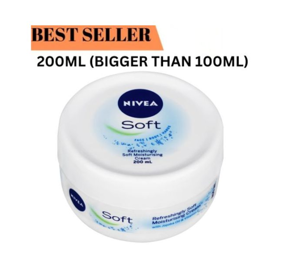Nivea Soft Moisturizing Cream (Refreshing For Face And Body)