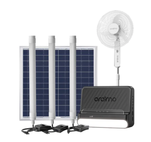 oraimo PowerSolar 76 15W Solar Home Power System with A Fan