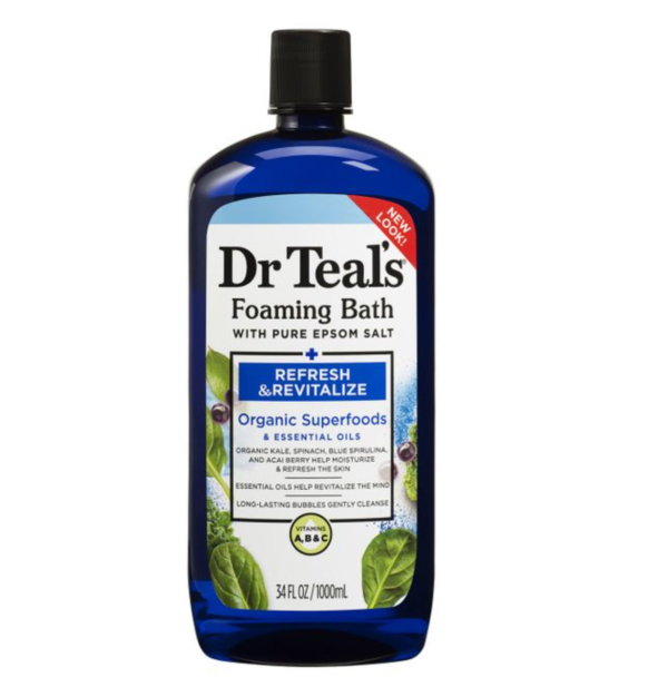 Dr Teal's Refresh Revitalize Foaming Bath, Superfood, 1000ml