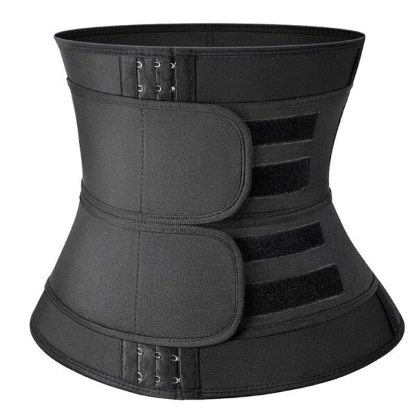 Double Compression Unisex Waist Trainer -Black