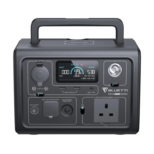 BLUETTI EB3A Portable Power Station | 600W 268Wh