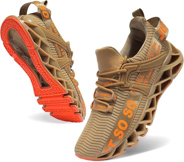 WONESION Mens Breathable Walking Tennis Running Shoes Blade Fashion