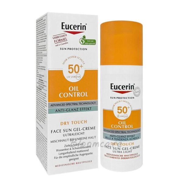 Eucerin Oil Control Sun Gel Cream Sunscreen SPF 50+ - 50ml