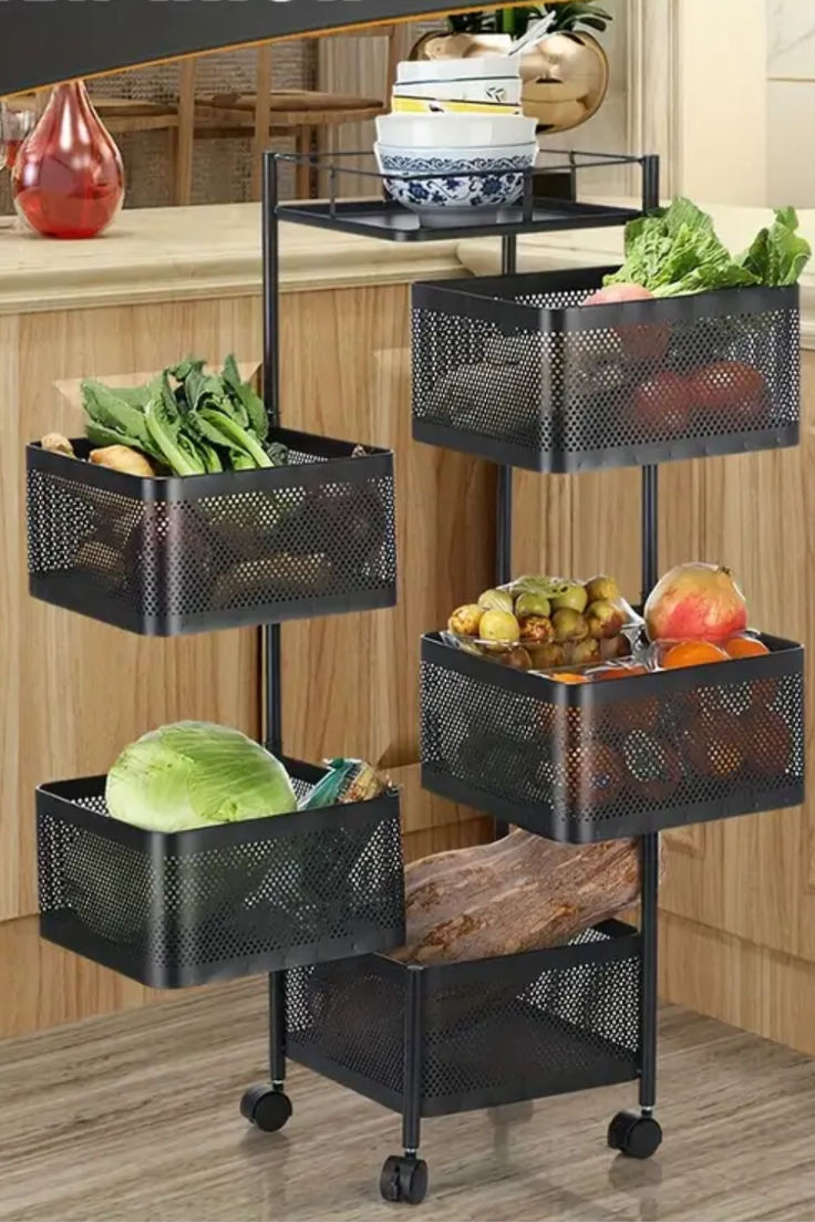 Rotating Kitchen Storage Rack