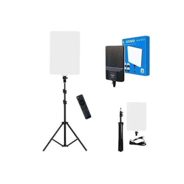 L-3560 Soft Box Led Light With Tripod Stand & Remote Control