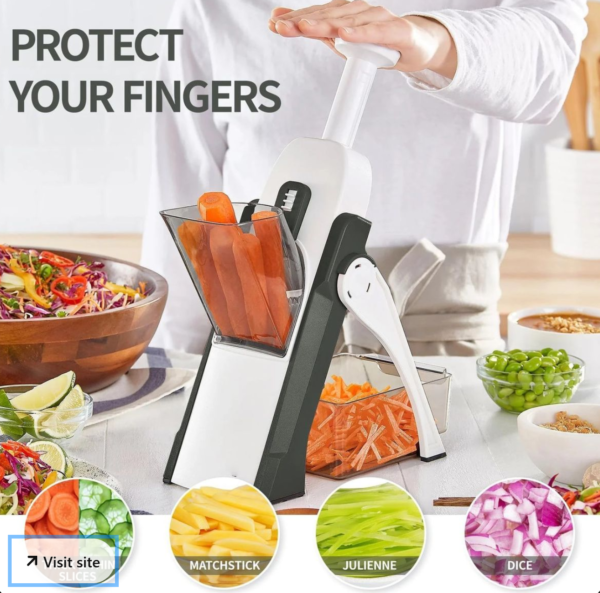 Vegetable Chopper Safe Mandoline Slicer 5 In 1