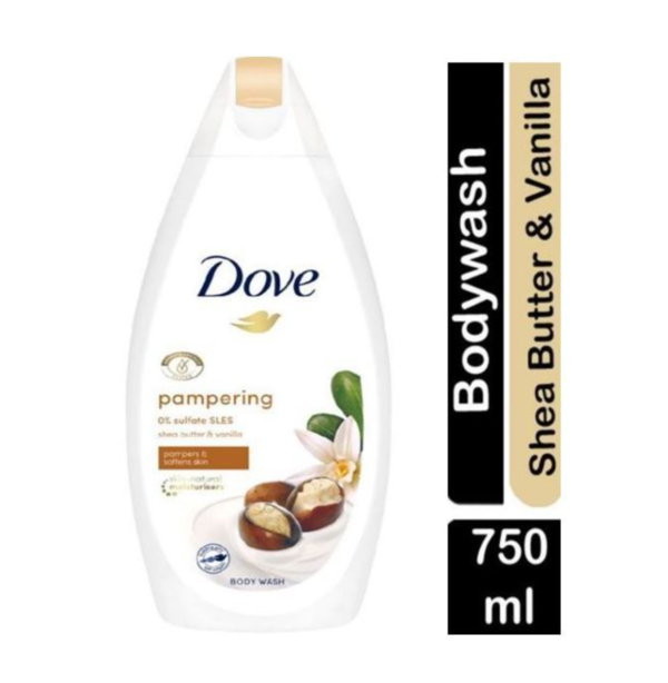 Dove Pampering Shea Butter With Warm Vanilla Body Wash 750ml