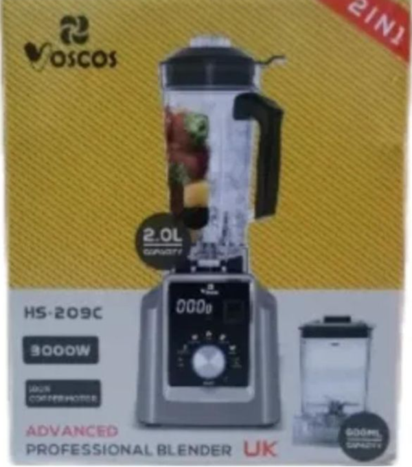 voscos Advanced Professional 2-in-1 Digital Blender With LED Display - 3000W