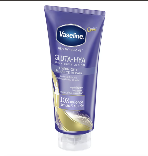 VASELINE -GLUTA-HYA (Overnight Radiance Repair) Serum burst lotion 300ml