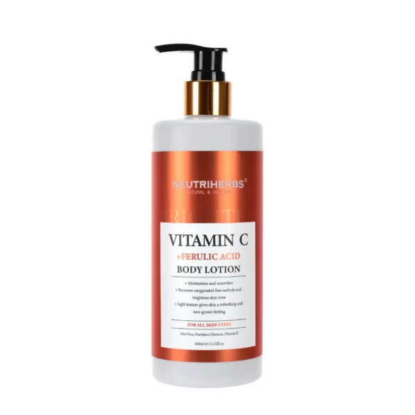 Vitamin C Brightening & Glow Body Lotion (With Ferulic Acid) - 400ml (Neutriherbs)