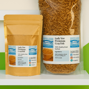 Blended with unblended  Oron crayfish